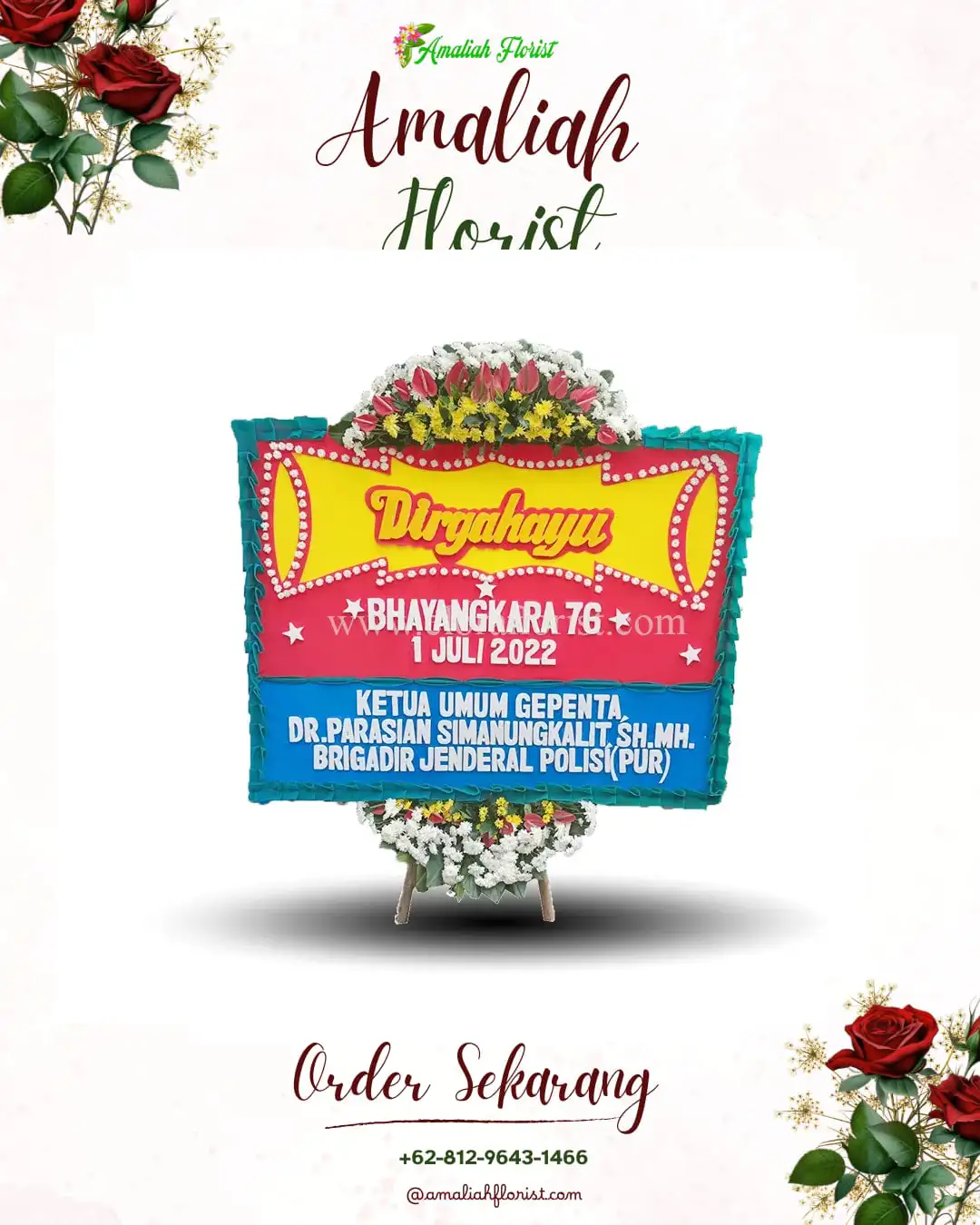 Papan Bunga HUT Ulang Tahun Tekarang